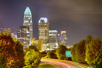 Image showing Downtown of Charlotte  North Carolina skyline