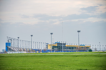 Image showing Kansas Speedway in Kansas City KS at sunrise