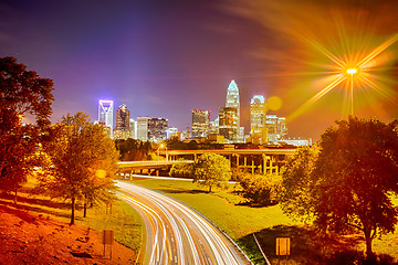 Image showing Downtown of Charlotte  North Carolina skyline