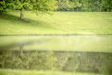 Image showing beautiful landscape and reflections in water