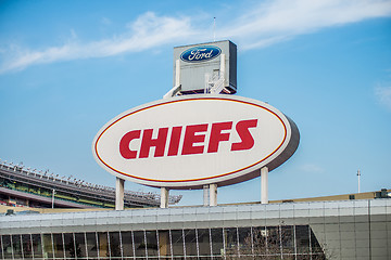 Image showing Arrowhead Stadium, home of the Kansas City Chiefs , Kansas City,