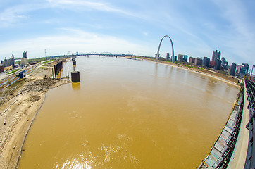 Image showing saint louis missouri downtown at daylight