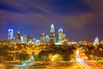 Image showing Downtown of Charlotte  North Carolina skyline