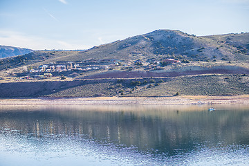 Image showing blue mesa reservoir in gunnison national forest colorado