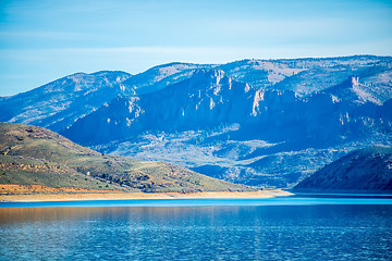 Image showing blue mesa reservoir in gunnison national forest colorado