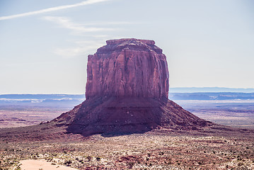 Image showing Monument valley under the blue sky