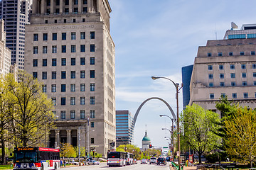 Image showing saint louis missouri downtown at daylight