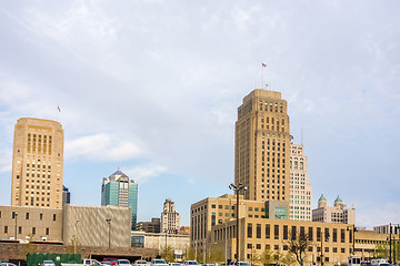 Image showing Kansas City skyline at sunrise