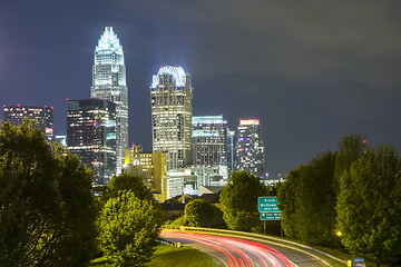 Image showing Downtown of Charlotte  North Carolina skyline