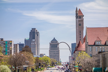 Image showing saint louis missouri downtown at daylight