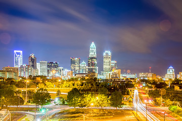 Image showing Downtown of Charlotte  North Carolina skyline