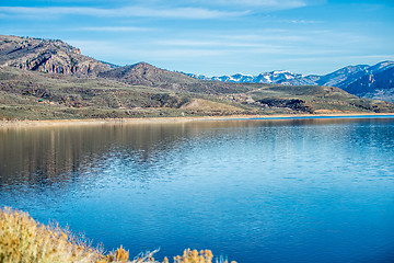 Image showing blue mesa reservoir in gunnison national forest colorado