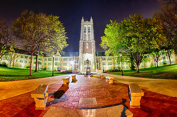 Image showing topeka kansas downtown at night