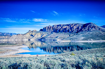 Image showing blue mesa reservoir in gunnison national forest colorado