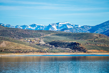 Image showing blue mesa reservoir in gunnison national forest colorado