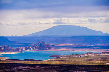 Image showing Lake Powell the second largest man-made lake in the United State