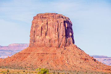 Image showing Monument valley under the blue sky