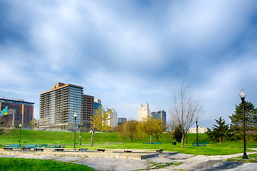 Image showing Kansas City skyline at sunrise