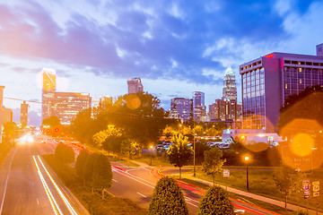 Image showing Downtown of Charlotte  North Carolina skyline