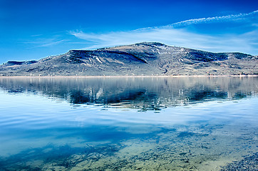 Image showing blue mesa reservoir in gunnison national forest colorado