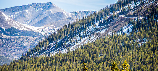 Image showing colorado rocky mountains near monarch pass