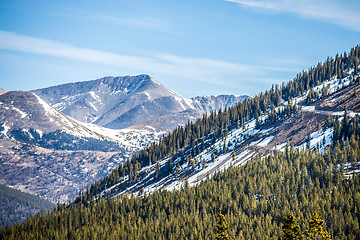 Image showing colorado rocky mountains near monarch pass