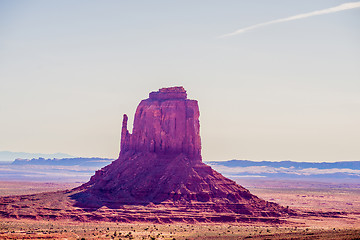 Image showing Monument valley under the blue sky