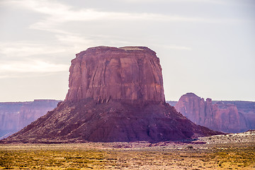 Image showing Monument valley under the blue sky