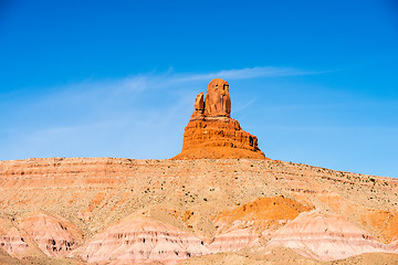 Image showing monument valley setting hen monument