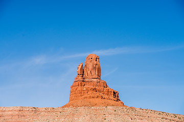 Image showing monument valley setting hen monument
