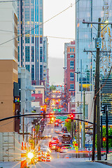 Image showing Nashville Tenessee streets in the evening