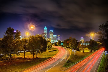 Image showing Downtown of Charlotte  North Carolina skyline