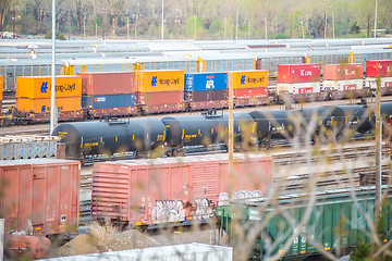 Image showing Kansascity  USA freight trains