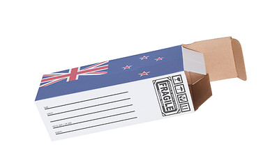 Image showing Concept of export - Product of New Zealand
