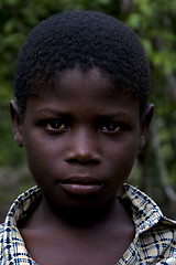 Image showing portraif of a little chilld male in the isle of zanzibar 