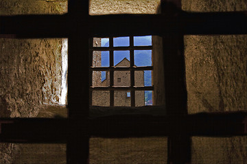 Image showing two grates in the castle of bellinzona