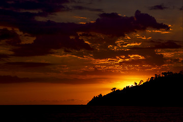 Image showing sunset in madagascar