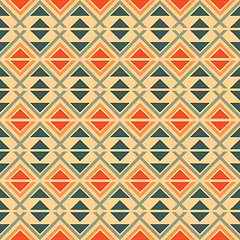 Image showing Seamless geometric ethnic pattern