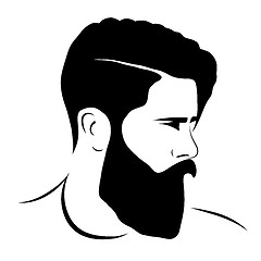 Image showing man silhouette hipster style