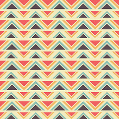 Image showing Seamless geometric ethnic pattern