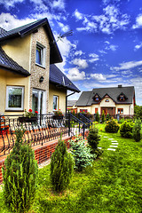 Image showing Suburban House with garden 