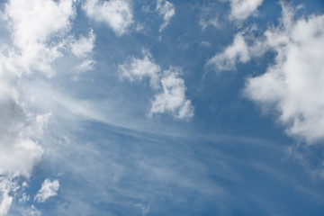 Image showing Cloudscape with different clouds