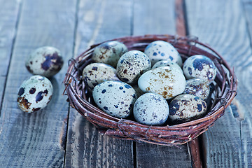 Image showing quail eggs