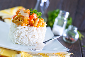 Image showing rice with vegetables