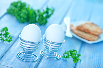 Image showing boiled eggs