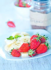 Image showing strawberry with banana