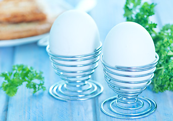 Image showing boiled eggs