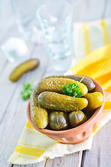 Image showing pickled cucumber