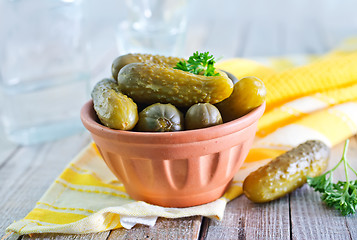 Image showing pickled cucumber