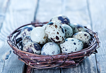 Image showing quail eggs